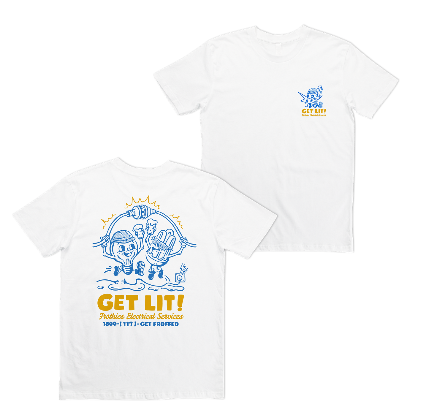 Get Lit Tee White