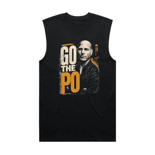 Go The Po Muscle Tee Black