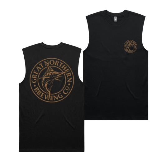 Great Northern Wireframe Muscle Tee Black