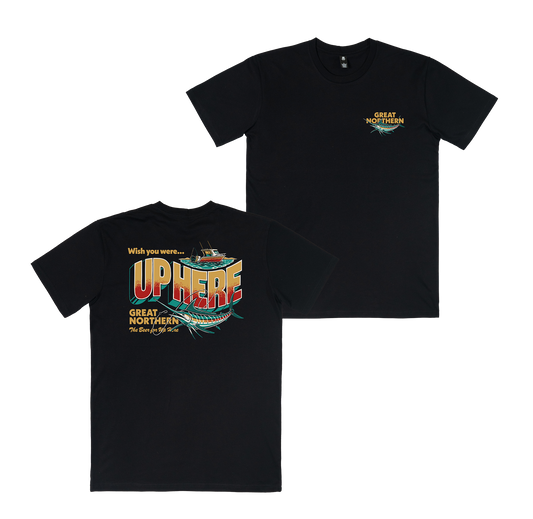 Up Here Tee Black
