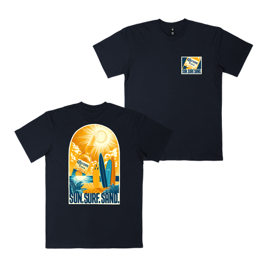 Sun Surf Sand Tee Navy