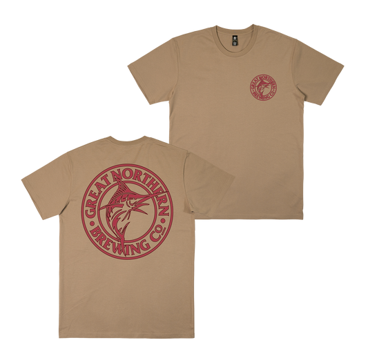 Great Northern Wireframe Tee Tan