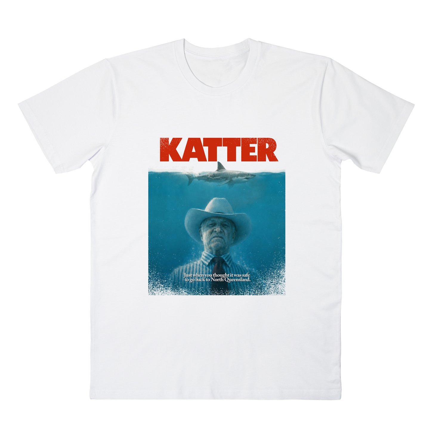 Katter Jaws Tee White