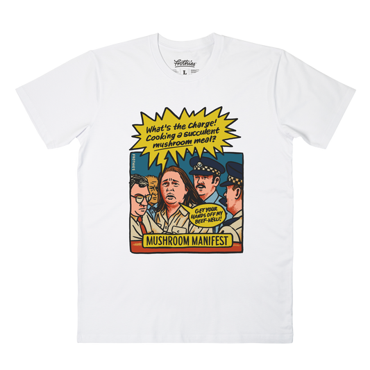 Mushroom Manifest Tee White