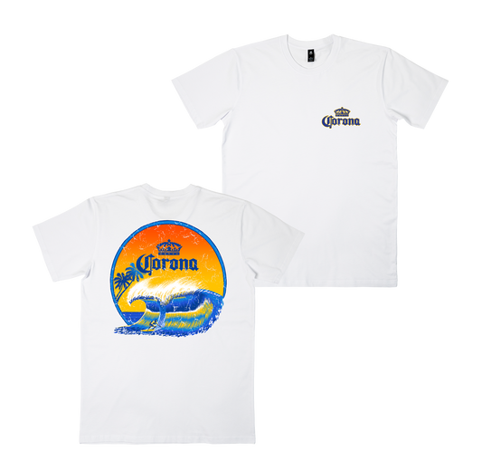 Sunset Sesh Tee White
