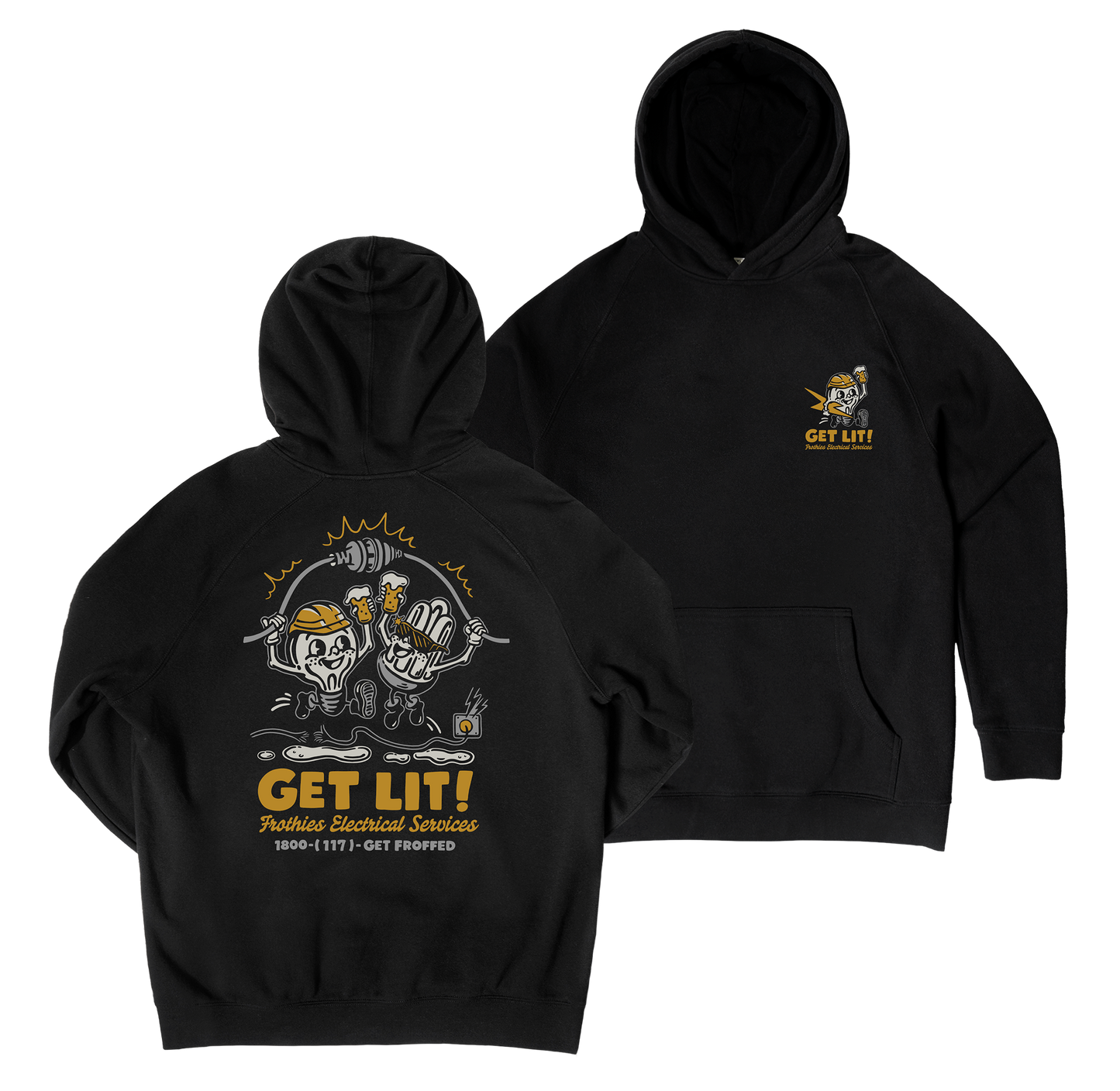 Get Lit Hoodie Black