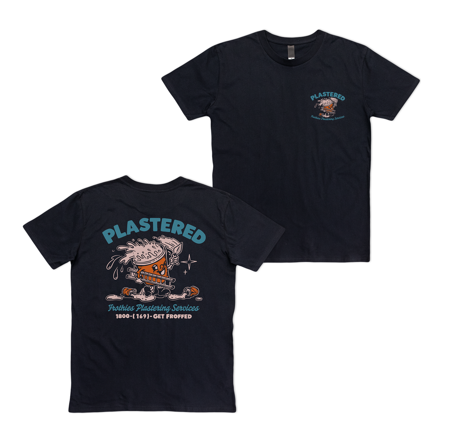 Plastered Tee Black