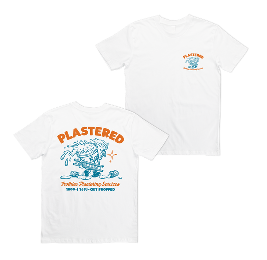 Plastered Tee White