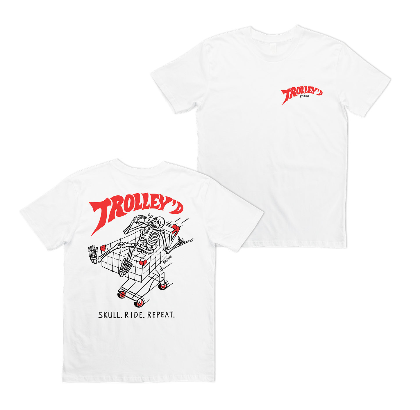 Trolley'd Tee White