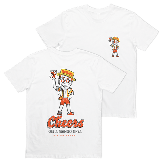 Milton Mango Man Tee White