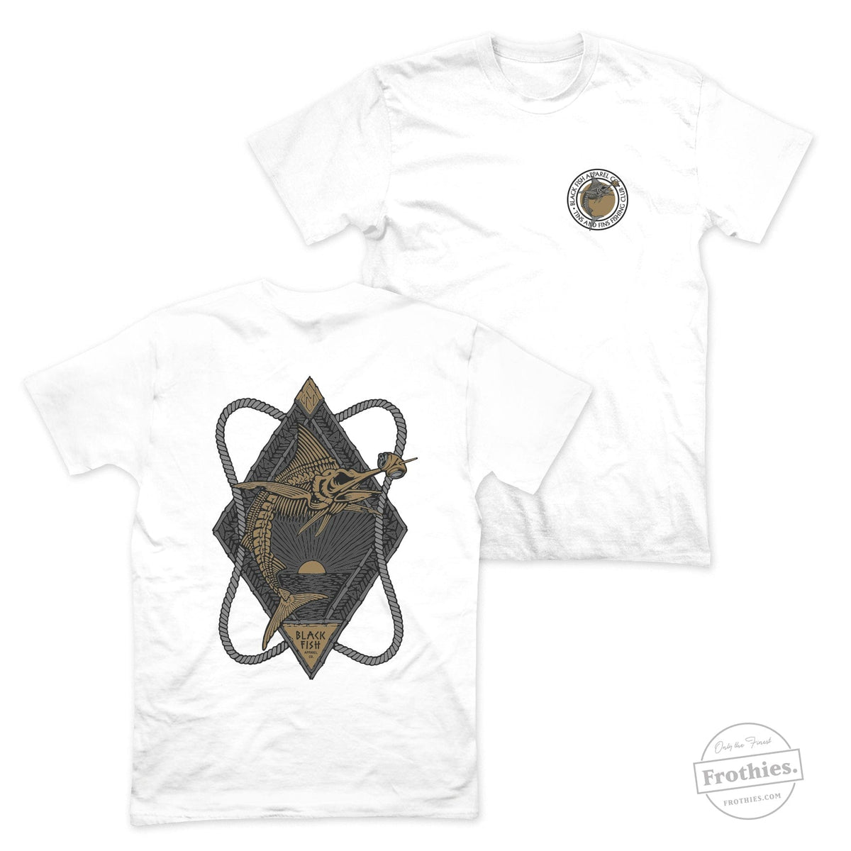 Tins & Fins Fishing Club T-Shirt Blackfish