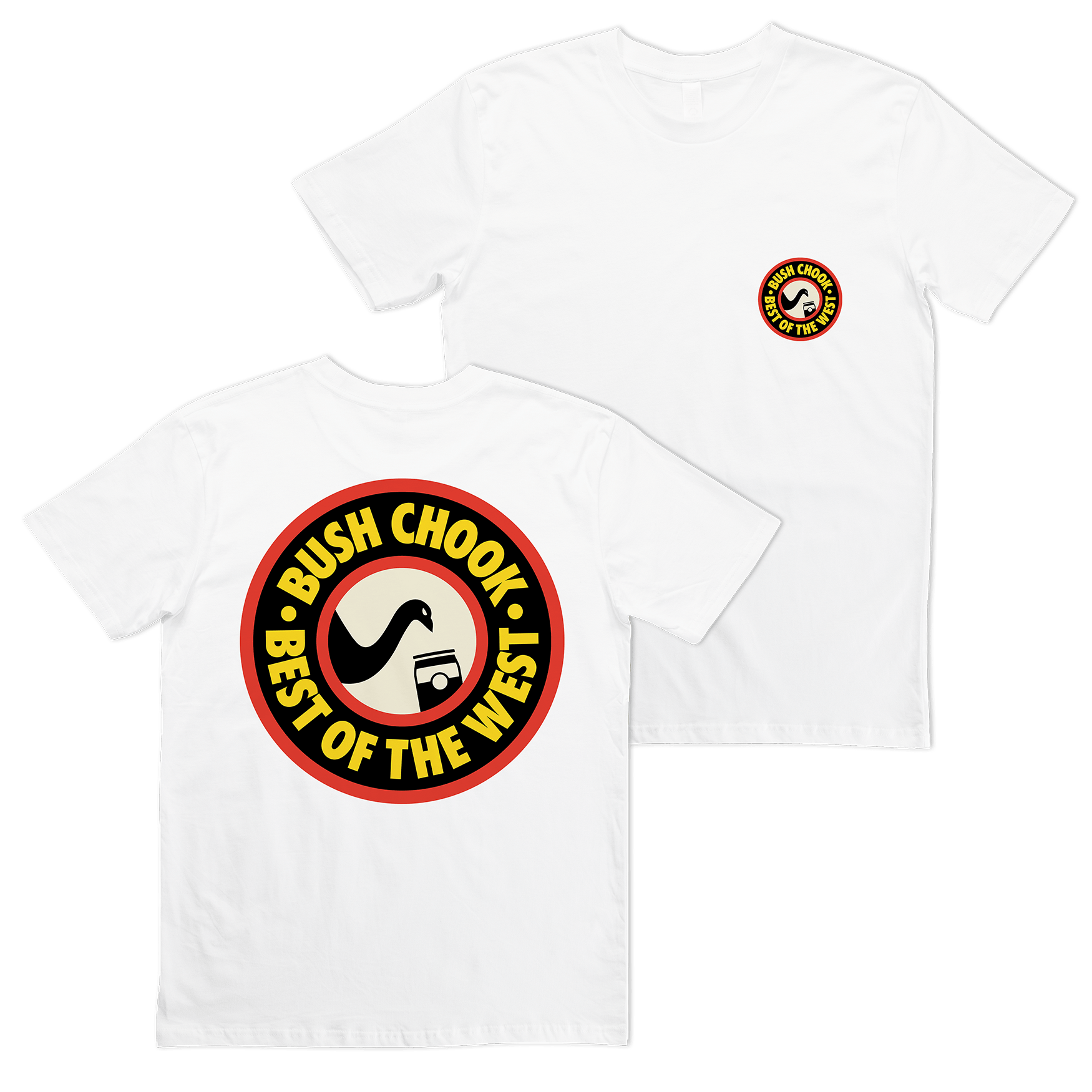 Best of the West Tee White T-Shirt Bush Chook