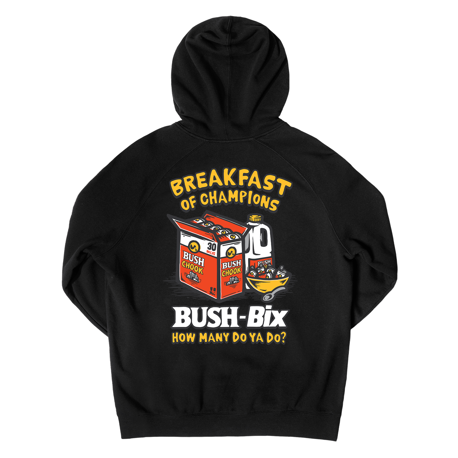 Bush Bix Hoodie Black Hoodie Bush Chook