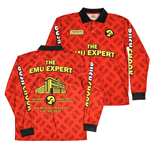 Bush Chook Emu Expert Fishing Jersey Fishing Jersey Bush Chook