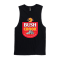 Bush Chook Muscle Tee Black Muscle Bush Chook