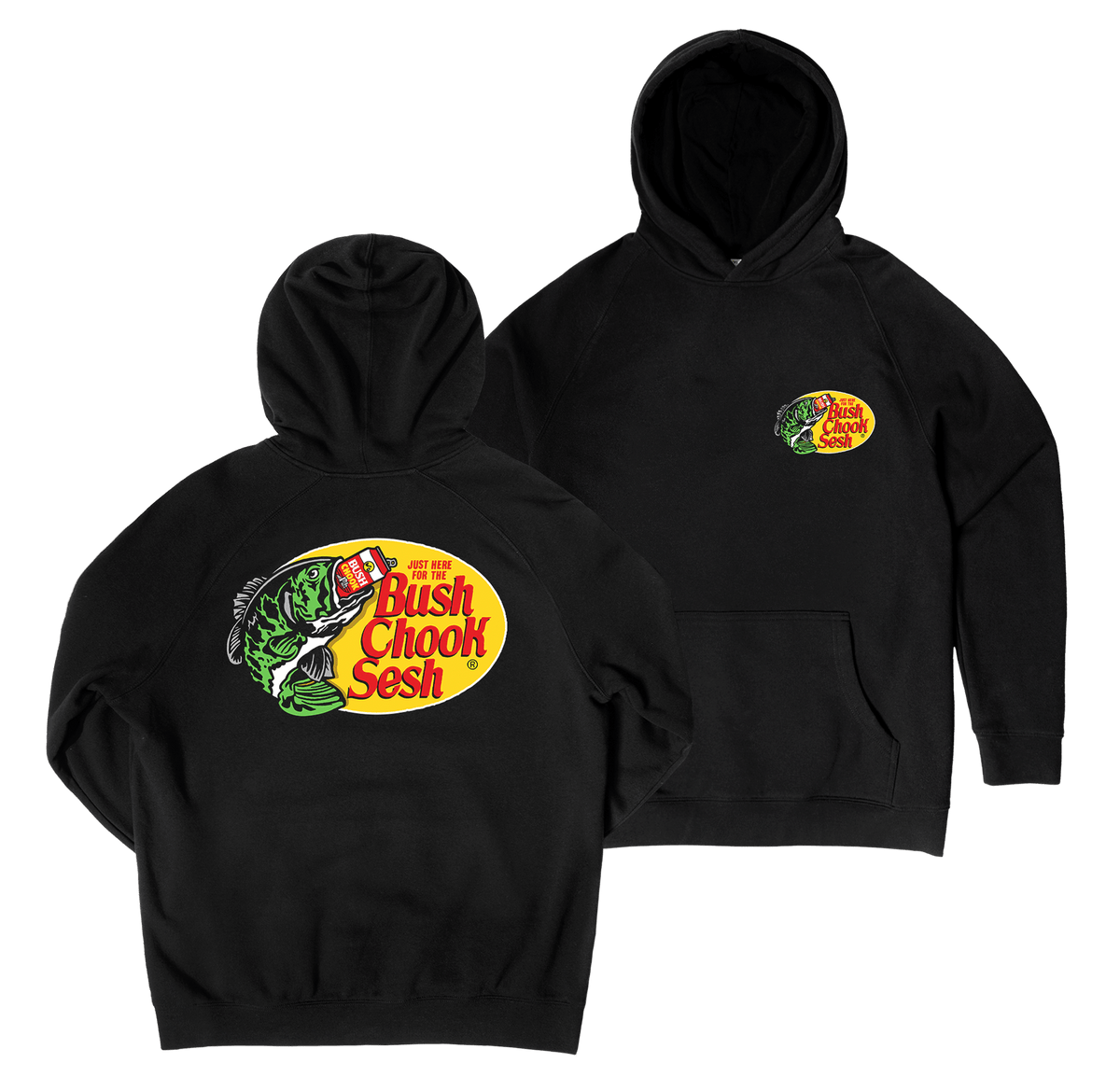 Bush Pro Hoodie Black Hoodie Bush Chook