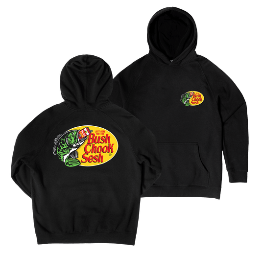 Bush Pro Hoodie Black Hoodie Bush Chook