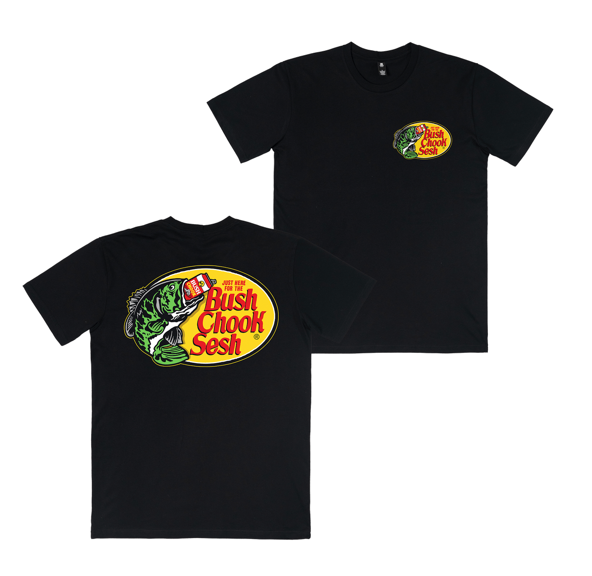 Bush Pro Tee Black T-Shirt Bush Chook