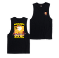 Cable Beach Muscle Tee Black Muscle Bush Chook
