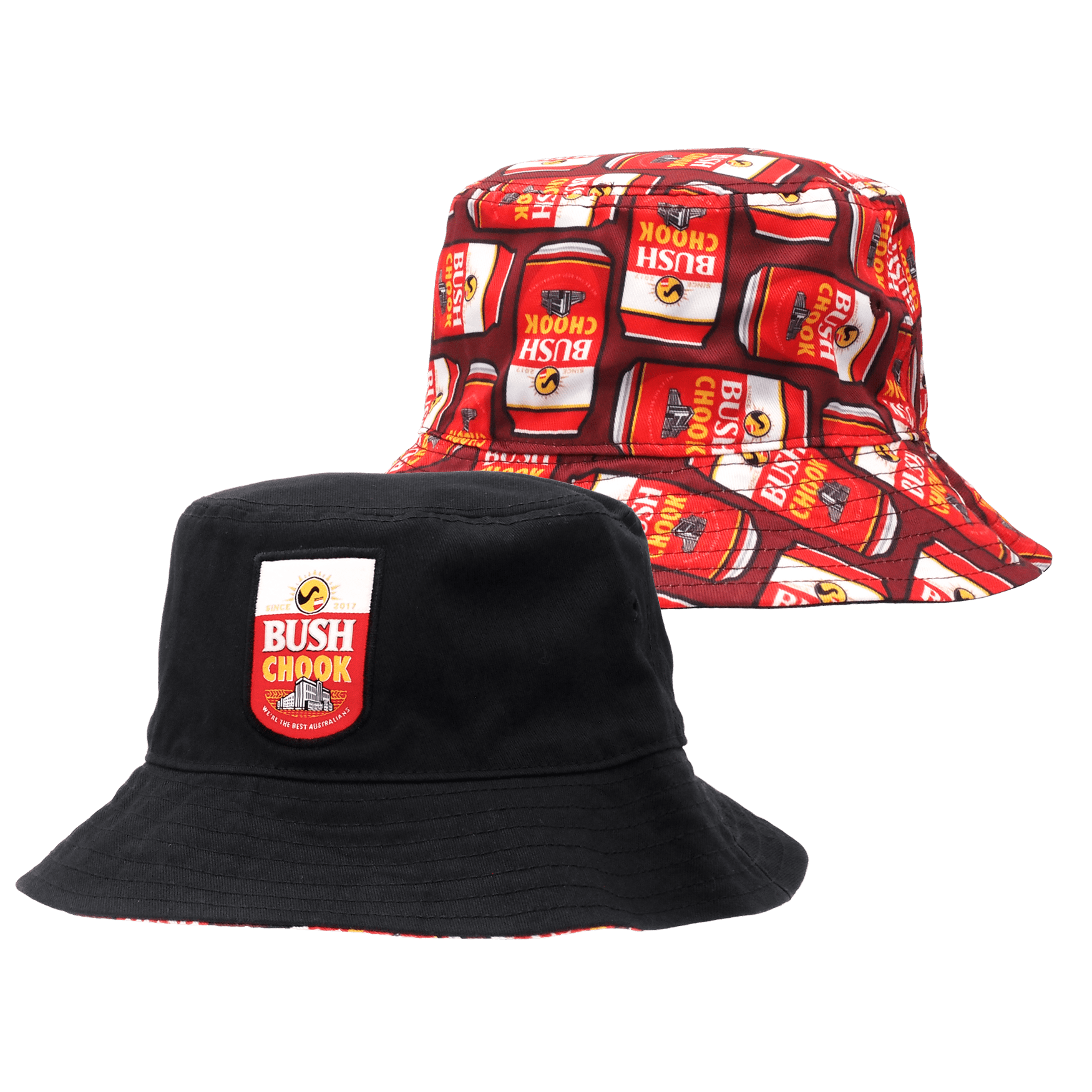 Canned Reversible Bucket Hat Hats Bush Chook