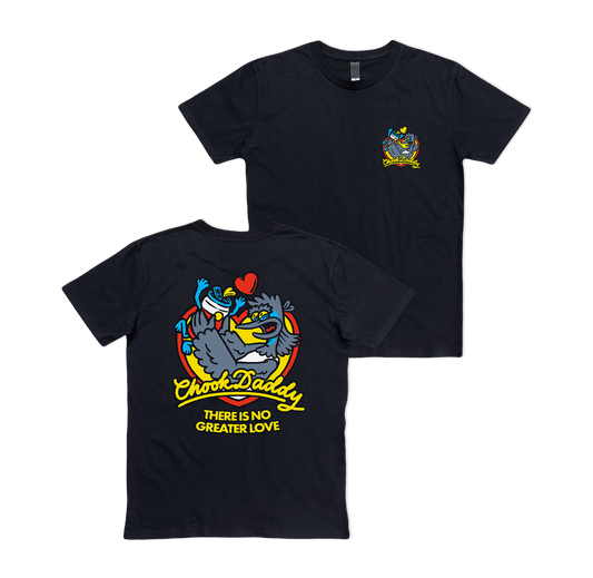 Chook Daddy Tee Black T-Shirt Bush Chook