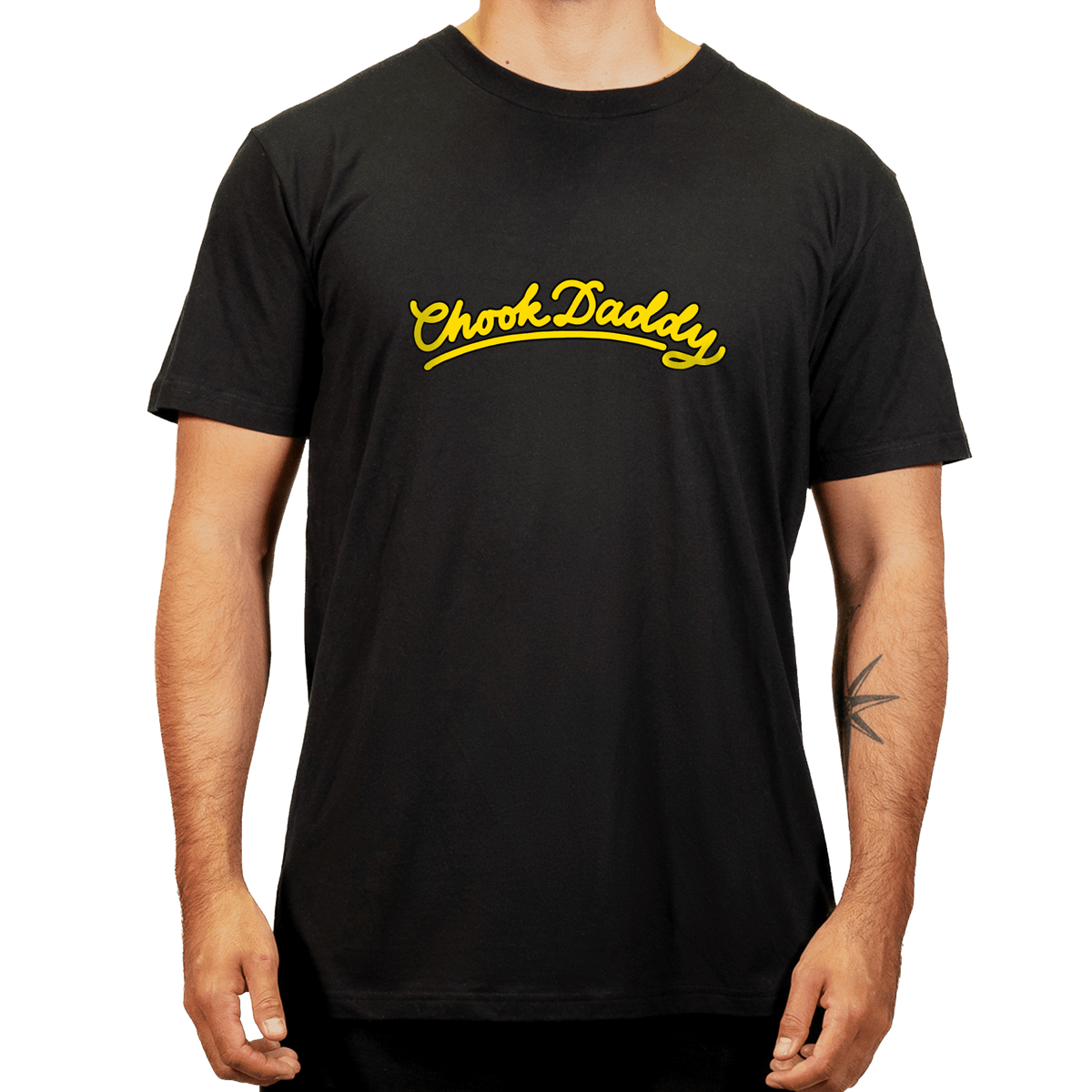 Chook Daddy Tee V2 Black T-Shirt Bush Chook