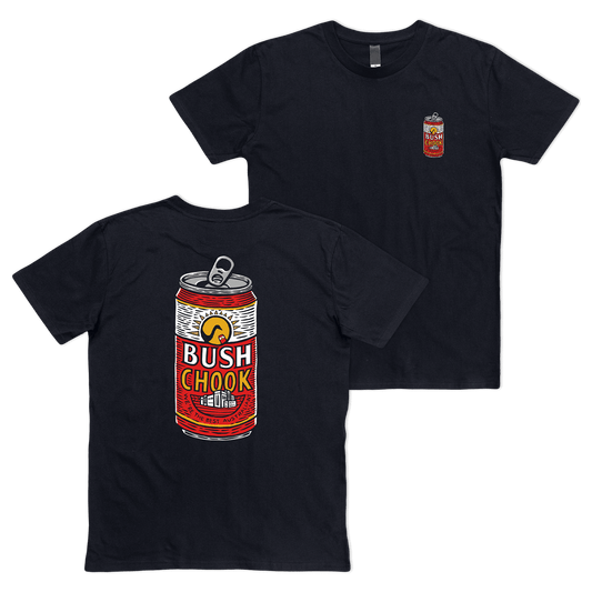 Chook Relief Tee Black T-Shirt Bush Chook