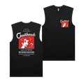 Chookheads Muscle Tee Black Muscle Tank Bush Chook