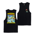 Chooks on Tour: Cahills Crossing Muscle Tee Black Muscle Bush Chook