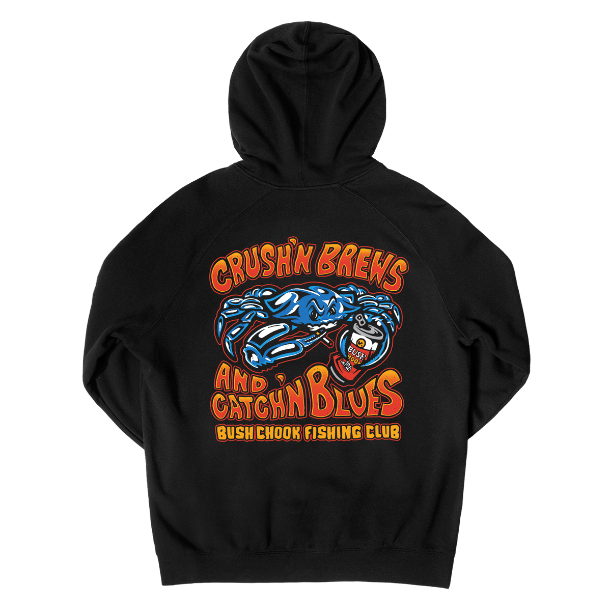 Crush'n Brews Hoodie Black Hoodie Bush Chook
