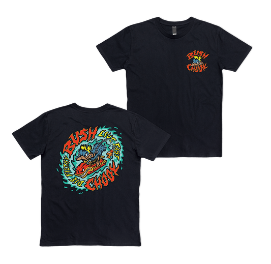 Fast & Filthy Tee Black T-Shirt Bush Chook