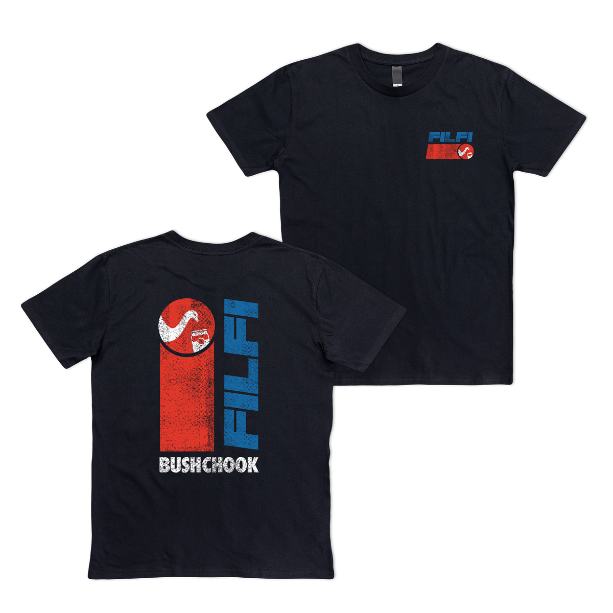 Filfi Tee Black T-Shirt Bush Chook