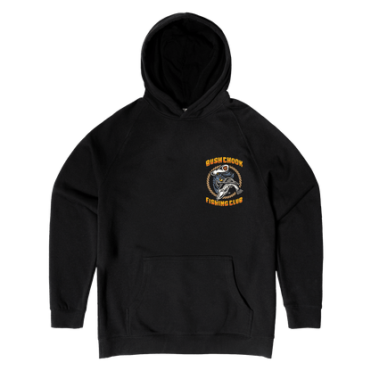 Fishing Club Hoodie Black Hoodie Bush Chook