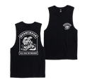 Gassed Muscle Tee Black Muscle Bush Chook