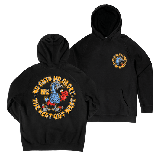 Glory Hoodie Black Hoodie Bush Chook