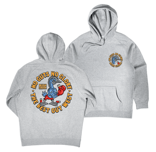 Glory Hoodie Grey Hoodie Bush Chook