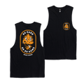 Go Hard or Go Home Muscle Tee Black Muscle Bush Chook