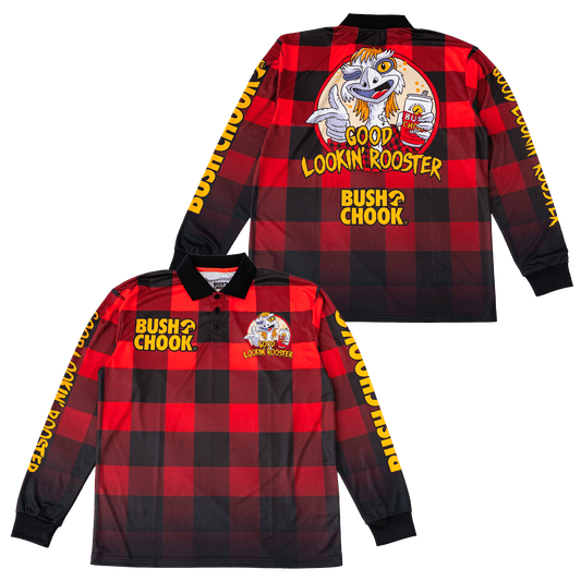 Good Lookin' Rooster Fishing Jersey Fishing Jersey Bush Chook