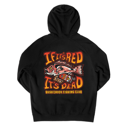 Gutted Hoodie Black Hoodie Bush Chook