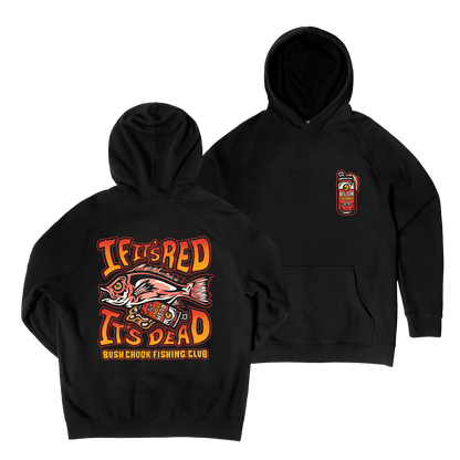 Gutted Hoodie Black Hoodie Bush Chook