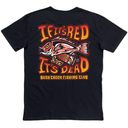 Gutted Tee Black T-Shirt Bush Chook