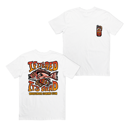 Gutted Tee White T-Shirt Bush Chook