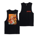 Hometown Hero Muscle Tee Black Muscle Bush Chook