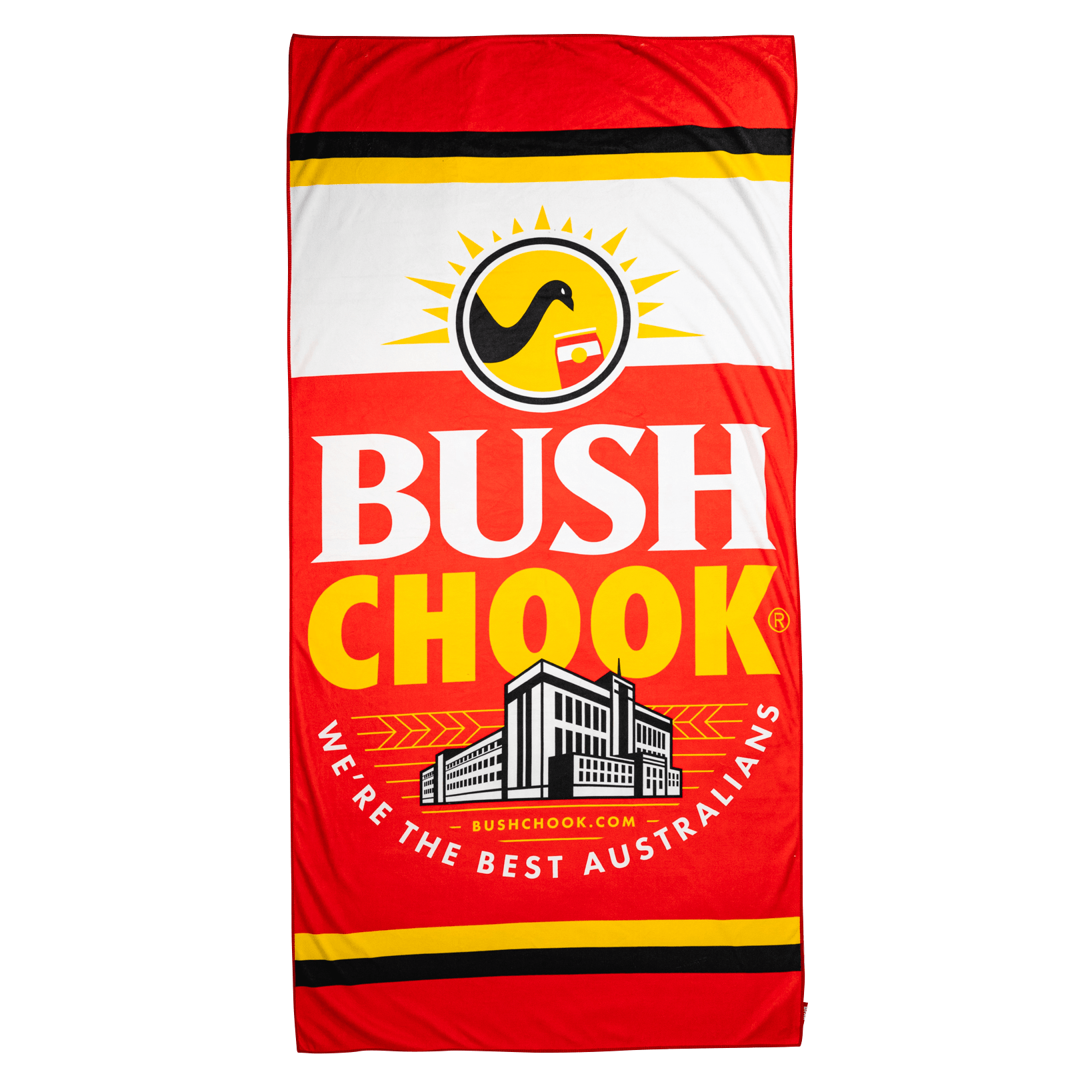 Mocking Can Beach Towel Towel Bush Chook
