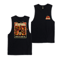 Motherchooka Muscle Tee Black Muscle Bush Chook