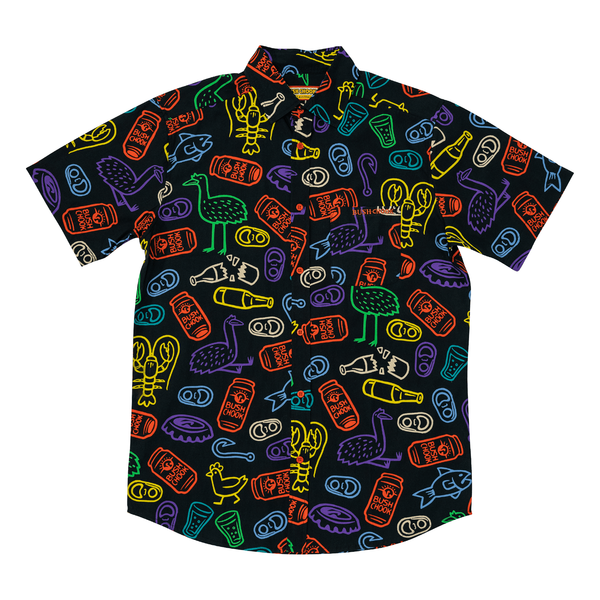 Night Chook Button Up Button-up Bush Chook