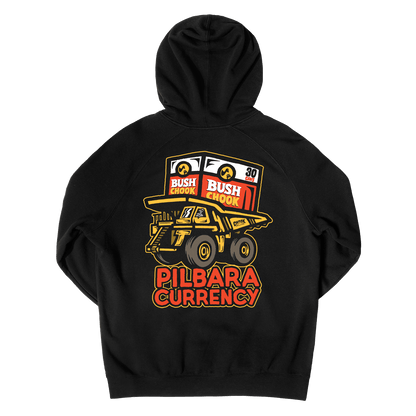 Pilbara Currency 2 Hoodie Black Hoodie Bush Chook