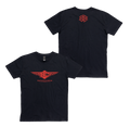 Wings Tee Black T-Shirt Bush Chook