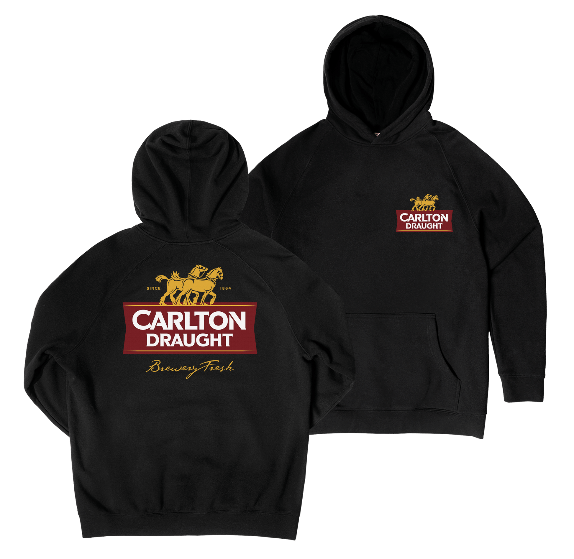 Carlton Draught Classic Hoodie Black Hoodie Carlton Draught