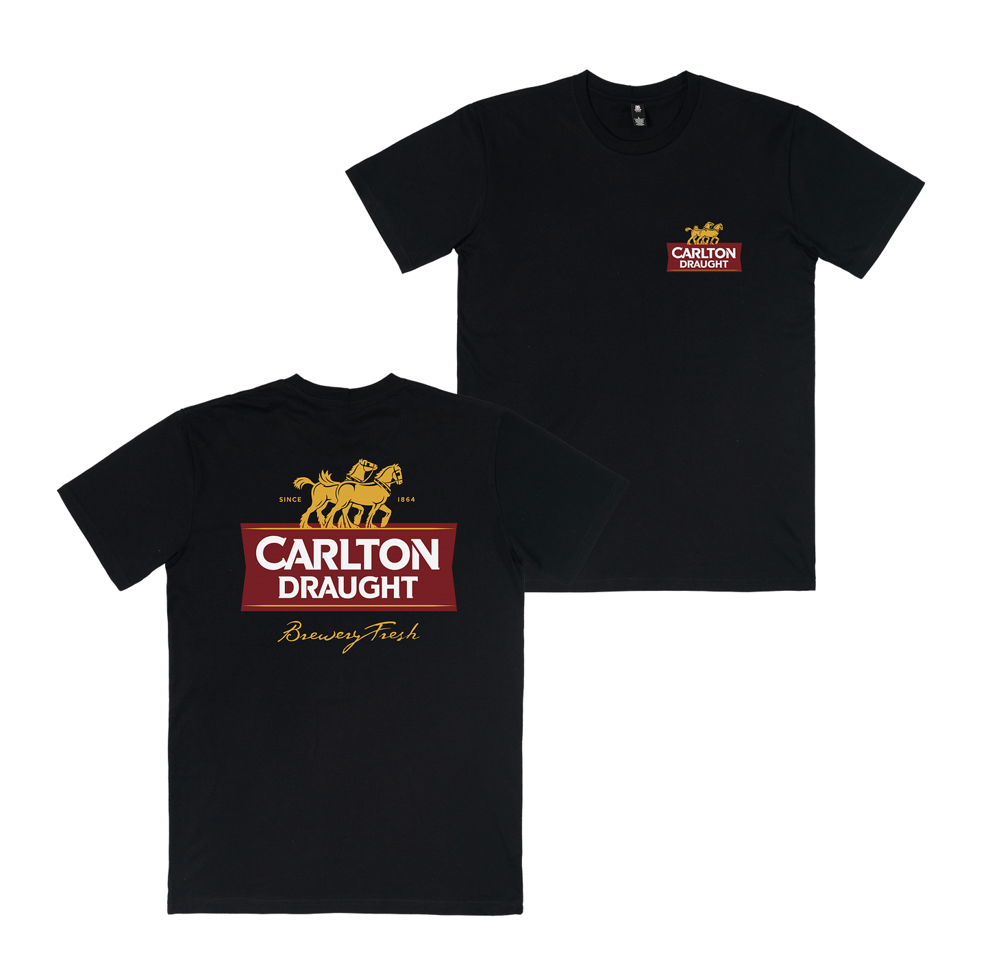 Carlton Draught Classic Tee Black T-Shirt Carlton Draught